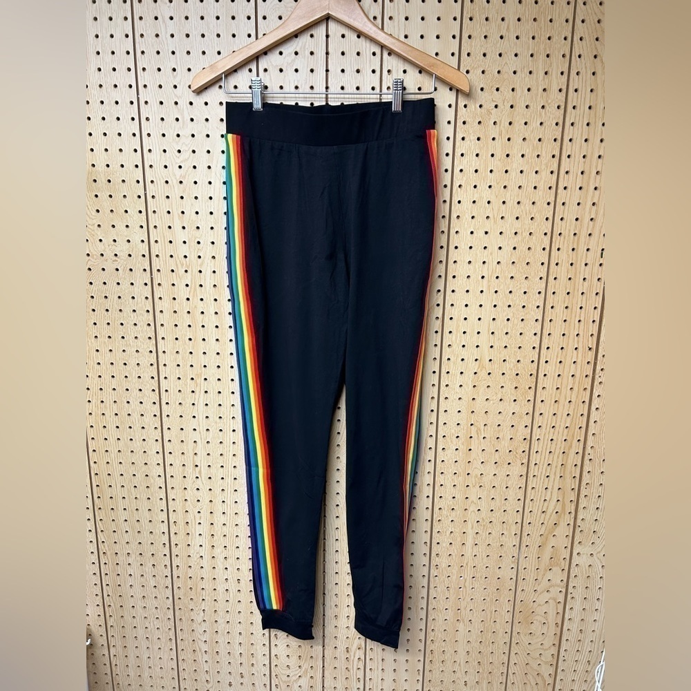 ModCloth X Collective Black Rainbow Stripe